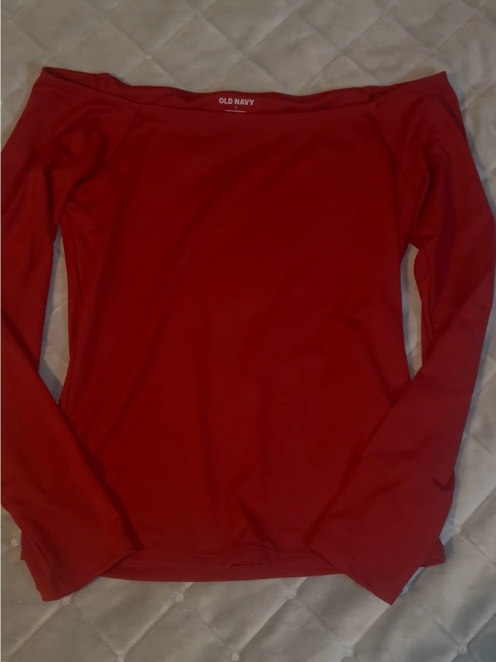 Old Navy Red Off-Shoulder Top